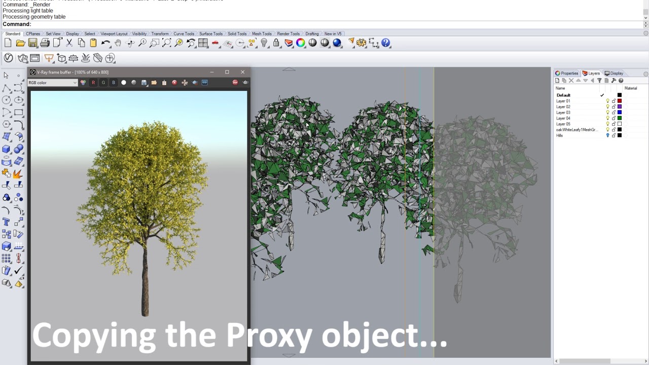 vray proxy trees